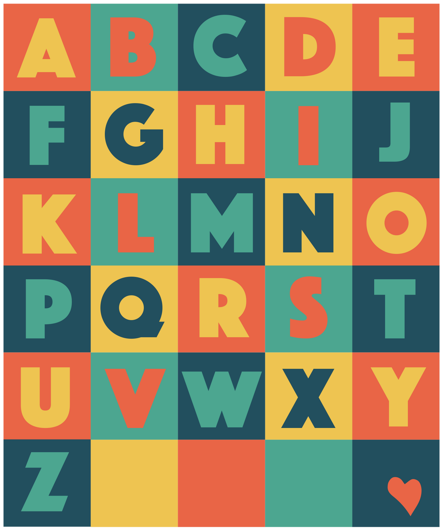 Tee Shirt Short Sleeve - ALPHABET