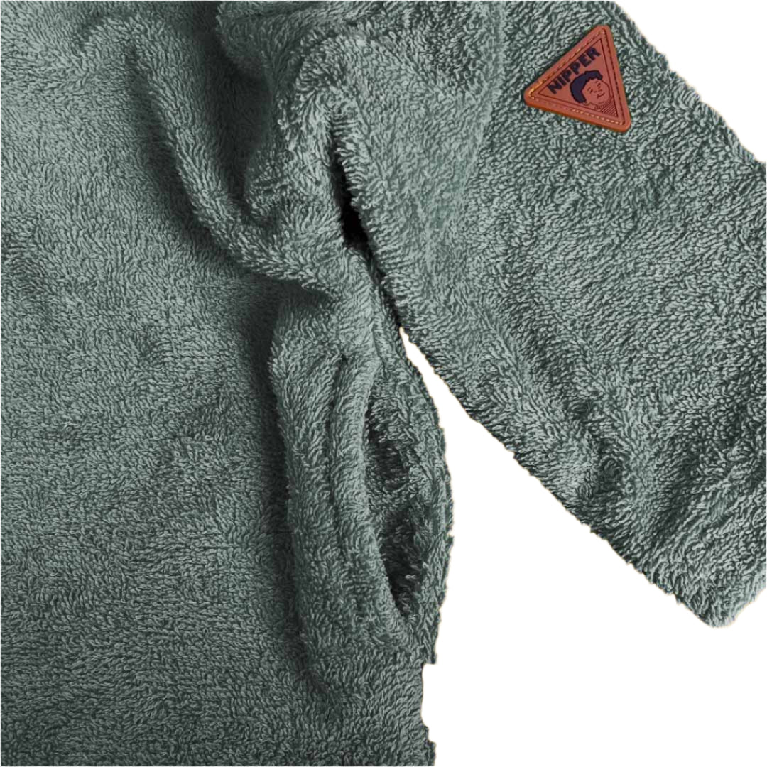 Closed Robe Terry Towelling  - Yellow - Green - Sand