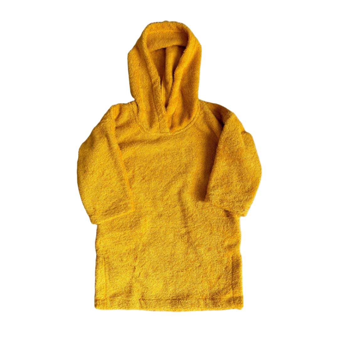 Closed Robe Terry Towelling  - Yellow - Green - Sand