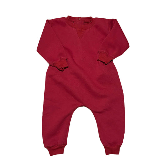 Jersey Snooze Suit - Red- Green