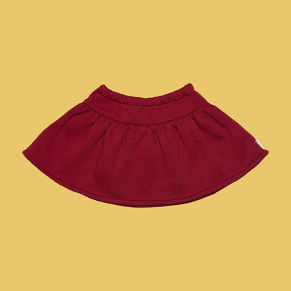Jersey Rara Skirt - Red - Green