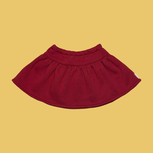 Jersey Rara Skirt - Red - Green